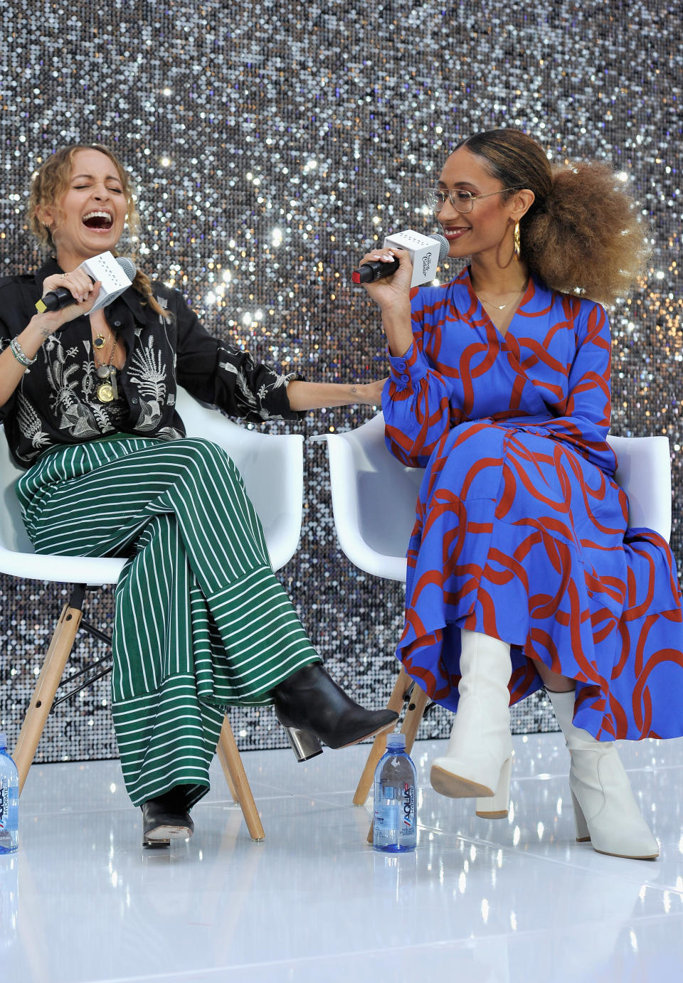 Nicole Richie, left, and Elaine Welteroth