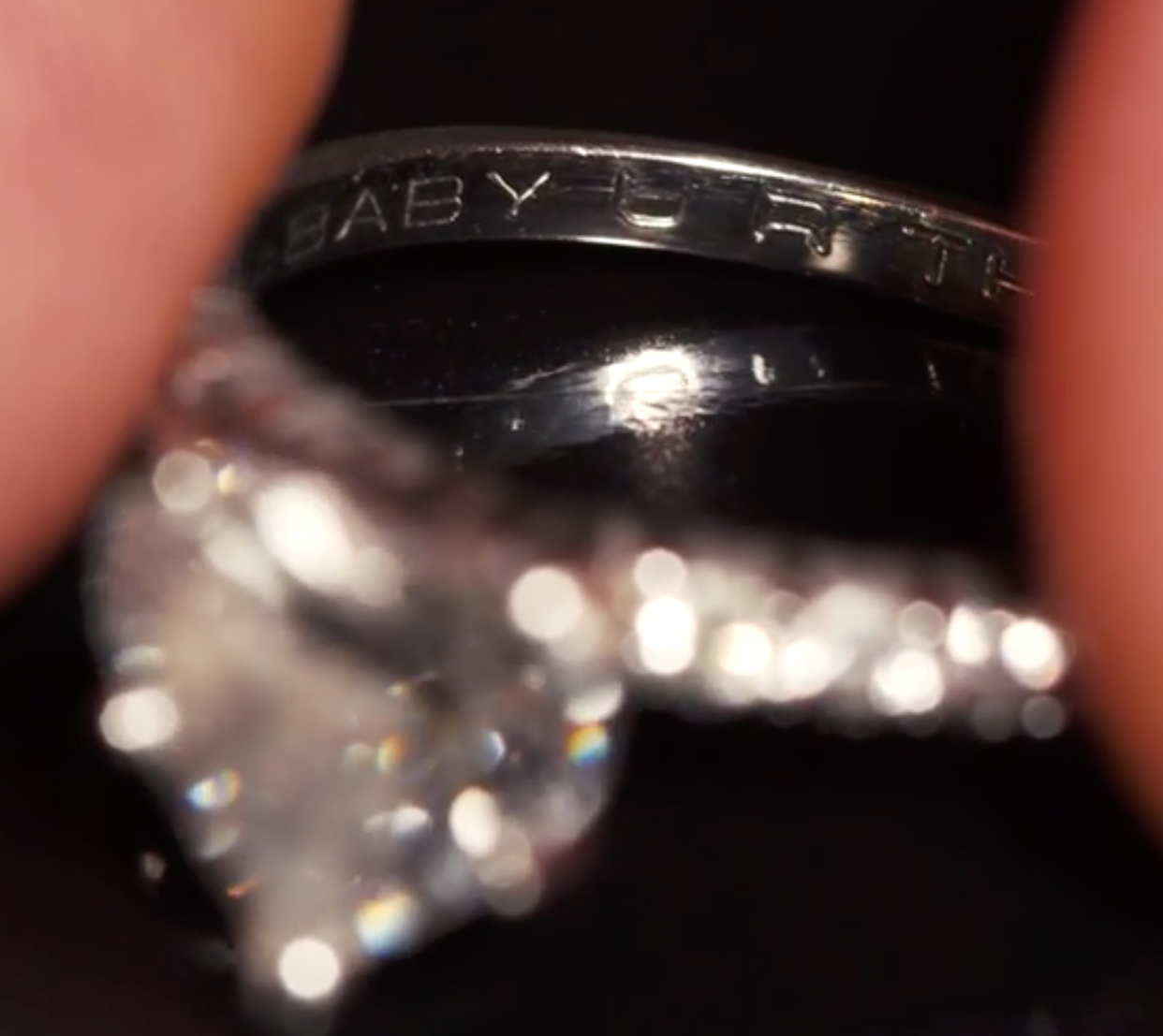 Kurtts had her engagement ring engraved with lyrics from the Elton John song "The One" (Courtesy: Lynn Kurtts).