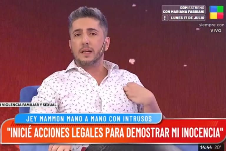 El miércoles, Jey Mammon rompió el silencio en Intrusos (Foto: Captura América TV)