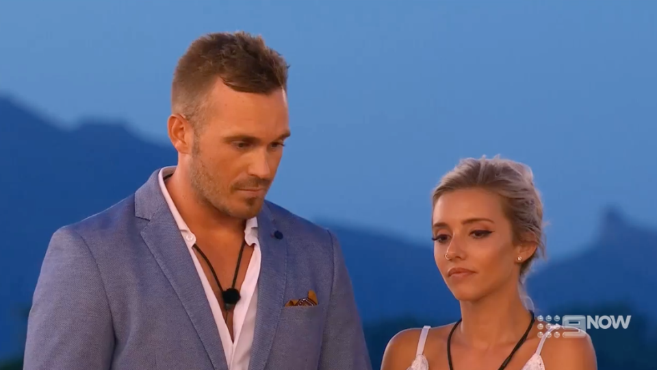 Eden and Erin insisted they weren’t disappointed about not winning Love Island. Source: Nine