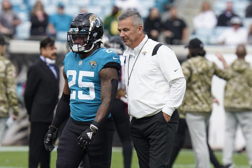 Jaguars running back James Robinson was benched two games in a row for fumbling, and last week had only six carries.