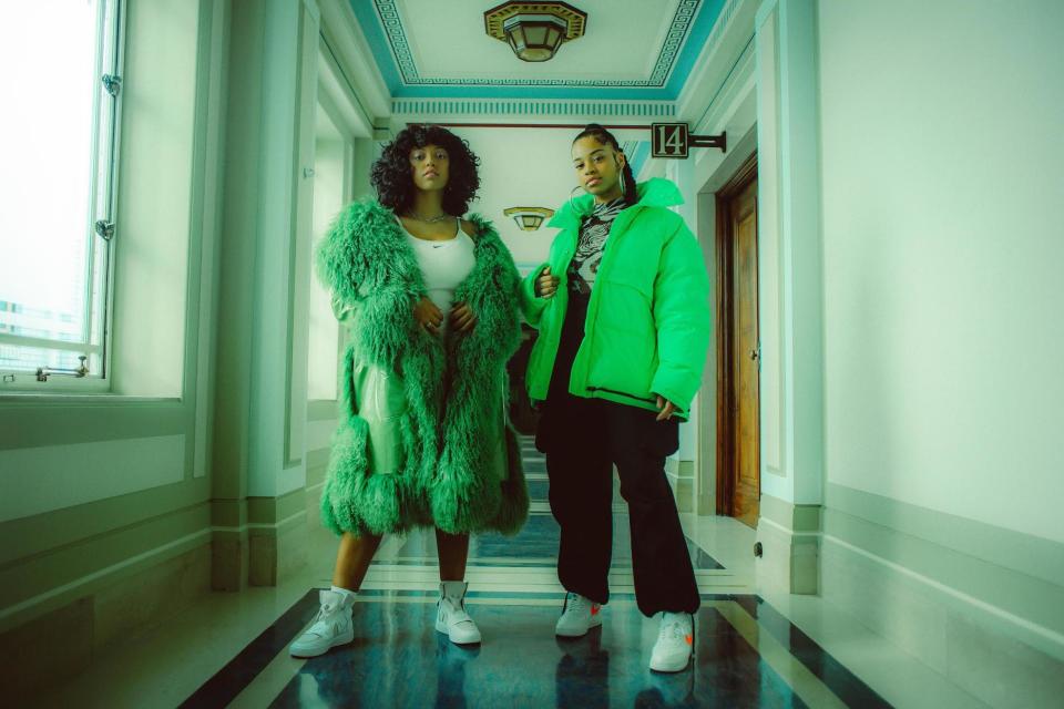 Contributor Hannah Karpel_@Mahalia & @Ellamai styled by Natalie Roar for Mahalia_s _What you did_ music video: @georgejefff