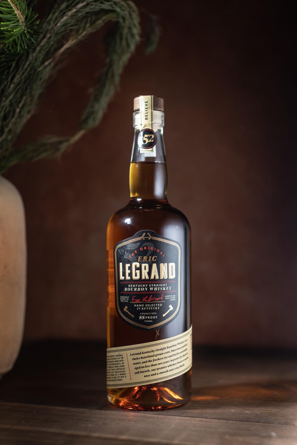 Eric LeGrand Bourbon is a Kentucky Straight Bourbon, distilled and bottled in Kentucky.