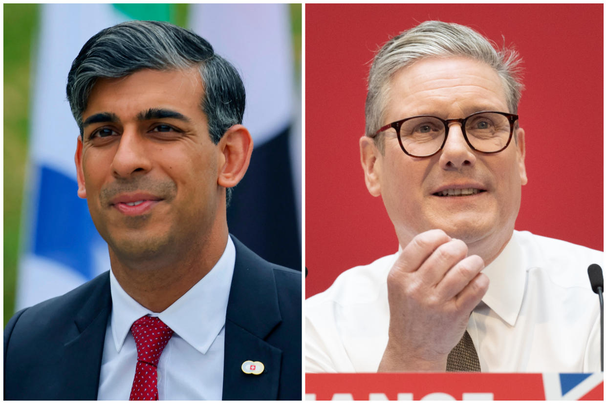 Rishi Sunak's Tories and Sir Keir Starmer's Labour have repeatedly clashed over tax and spending plans. (Getty Images)