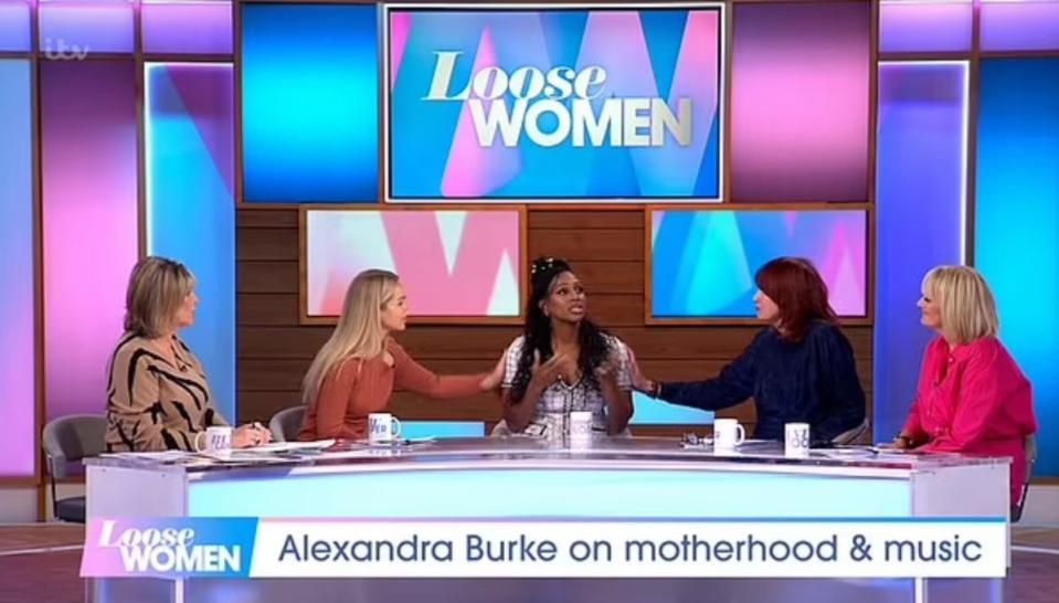 Alexandra Burke was overcome with emotion as she explained why she’s keeping her child’s gender and name a secret. (ITV)
