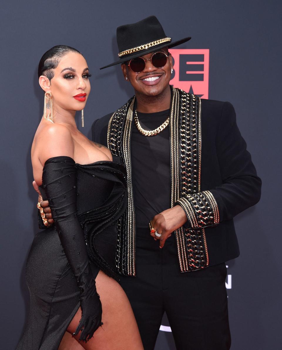 Crystal Renay and Ne-Yo at BET Awards 2022