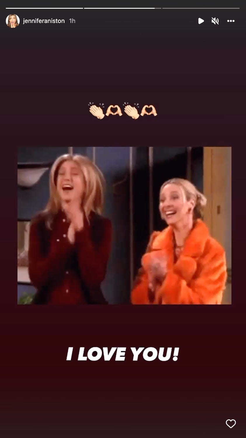 Jennifer Aniston Instagram post for Lisa Kudrow's birthday