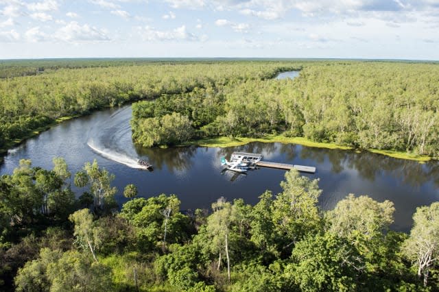 Aerial view of Outback Floatplane Adventures' location