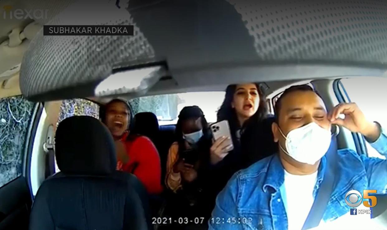 A passenger was caught video that showed her assaulting an uber driver.