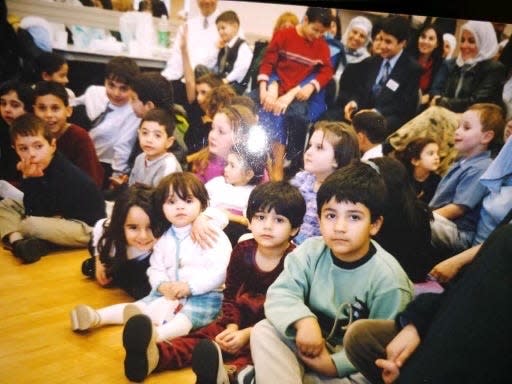 Amin Shaykho and his cousins in an undated Thanksgiving photo.