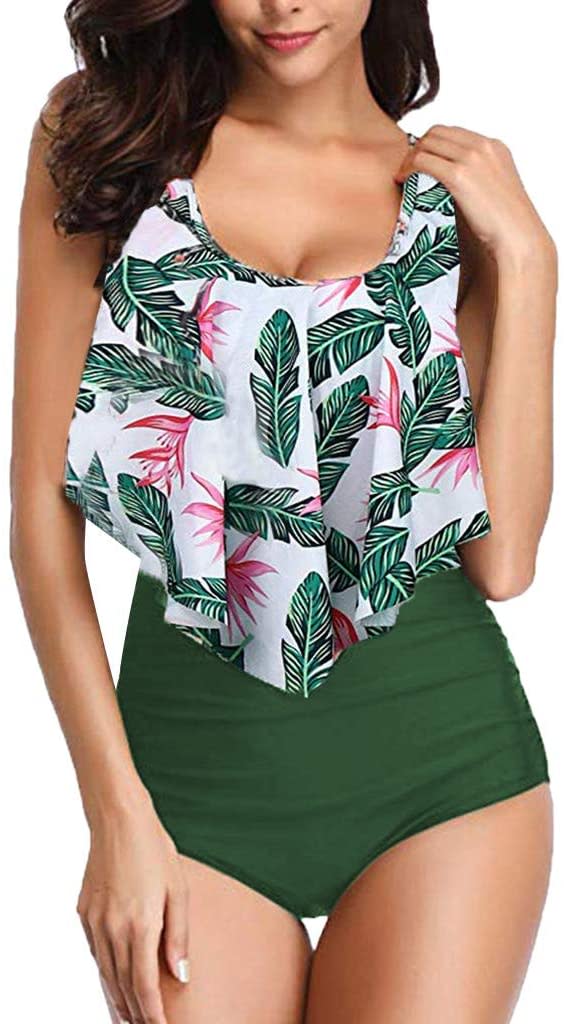 MiYang Women’s High Waisted Bikini Set. Image via Amazon.