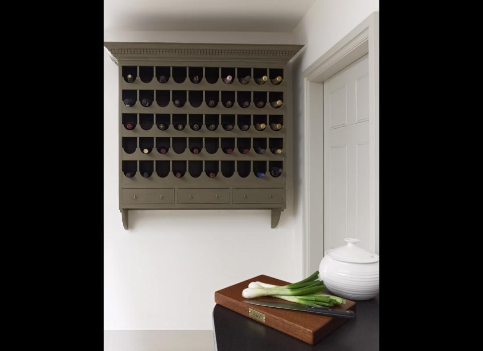 Installing a wine rack is useful to neatly organize your collection and allow bottles to rest on their side, keeping the cork damp. To do so, simply pick out the rack of your choice (we like this one that hangs right on the wall and holds 30 bottles!) Find an area on the wall that will fit the rack properly and is not in direct sunlight, making sure the wall can support the rack (finding studs and drilling in those areas will help). Then simply drill the rack to the wall. It's that easy!