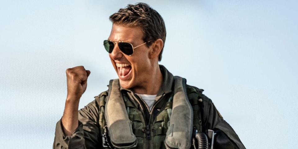 An image of Tom Cruise in "Top Gun: Maverick."