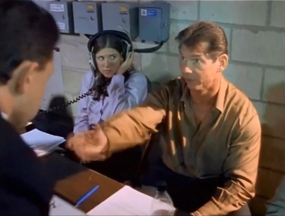 Stephanie McMahon and Vince McMahon in "Beyond the Mat"