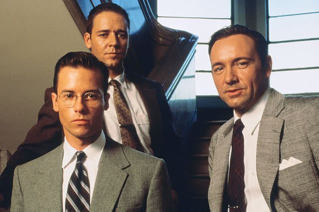 Monarchy/Regency/Kobal/REX/Shutterstock Guy Pearce, Russell Crowe and Kevin Spacey in <i>L.A. Confidential</i>, 1997