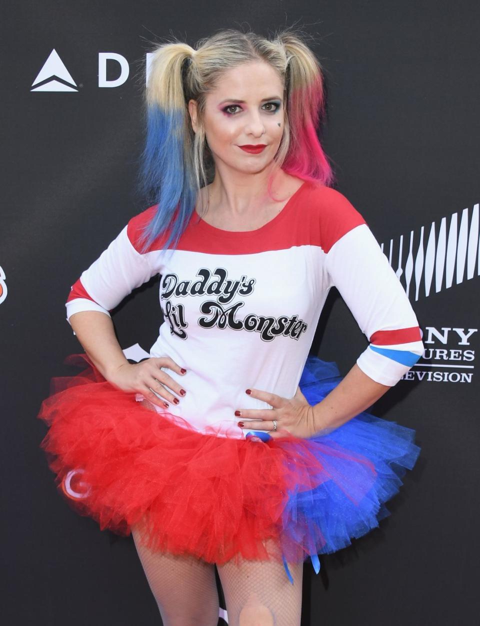 sarah michelle gellar as harley quinn, 2018