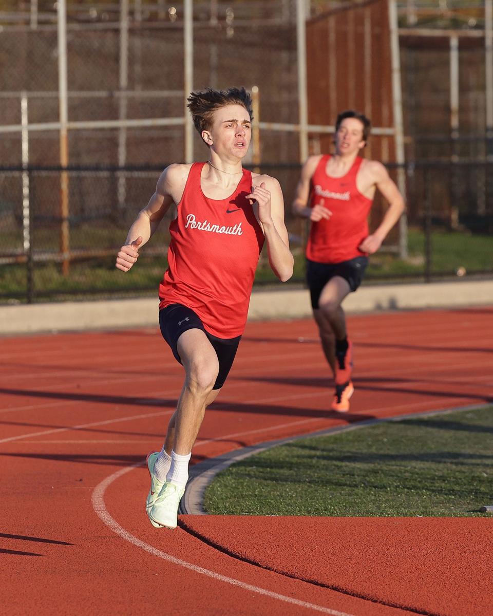 Kaden Kluth set numerous school records during his time with the Portsmouth track team.