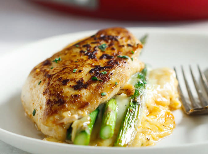 Asparagus Stuffed Chicken Breast