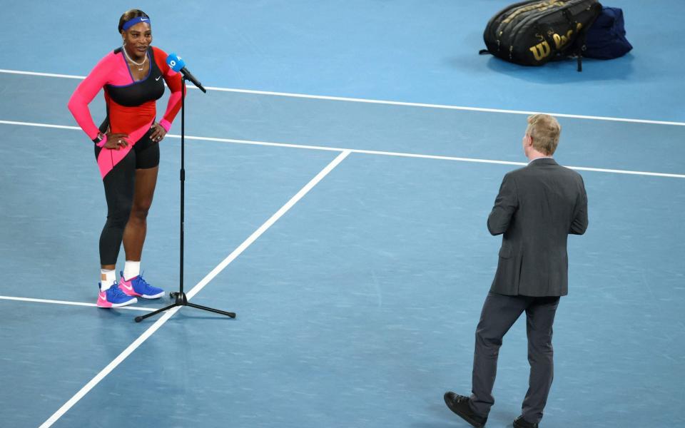 In her interview after the match, Williams noted she felt more confident winning longer rallies as she has worked hard on her defence - David Gray/AFP