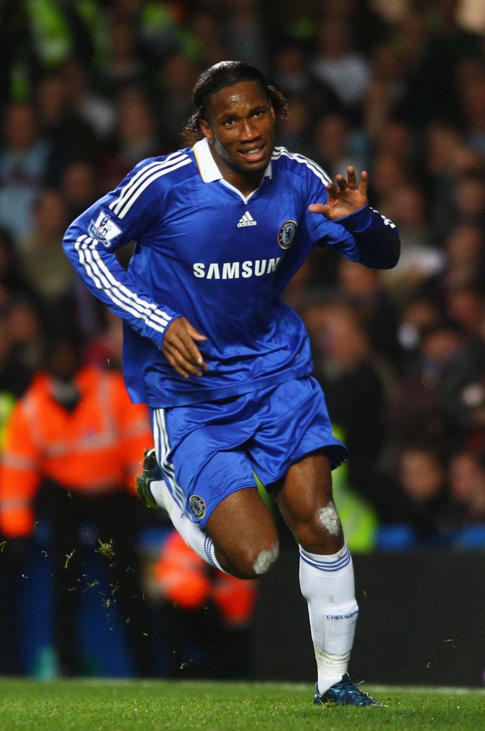 <p>The highest-scoring African in English football history, Drogba netted all his goals for Chelsea </p>