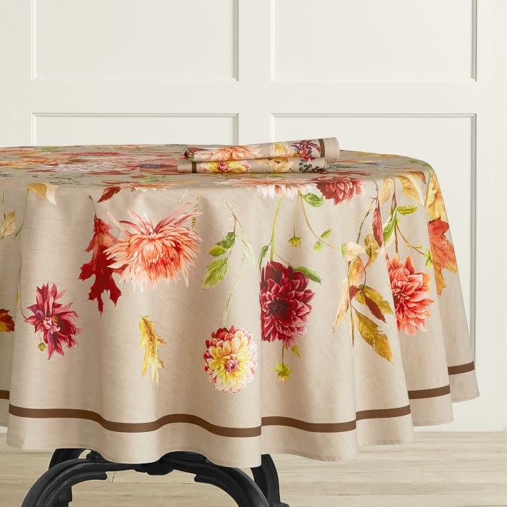 Harvest Bloom Round Tablecloth