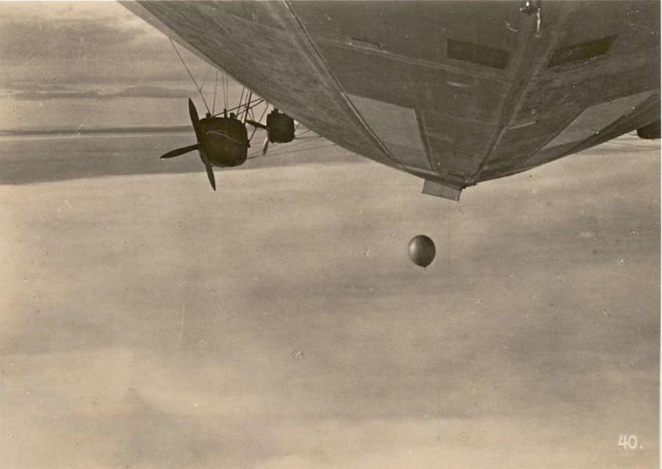To launch radiosondes from the zeppelin, weather balloons were weighted to sink at first. The weight was designed to drop off, allowing the balloon to later rise through the atmosphere. <a href="https://radiosondemuseum.org" rel="nofollow noopener" target="_blank" data-ylk="slk:Radiosonde Museum of North America.;elm:context_link;itc:0;sec:content-canvas" class="link ">Radiosonde Museum of North America.</a>