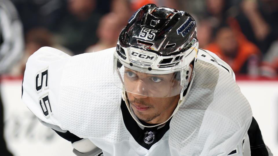 Quinton Byfield is making the leap into NHL stardom. (Photo by Len Redkoles/NHLI via Getty Images)
