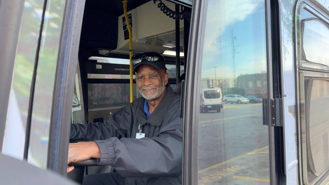 Vernon Franklin, 67, has been driving a bus for MTA for almost 16 years.