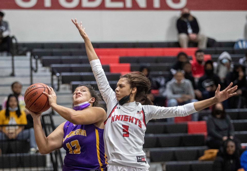 Hononegah's Geneva Hann shoots the ball against Auburn at Auburn High School on Tuesday, Nov. 30, 2021, in Rockford.