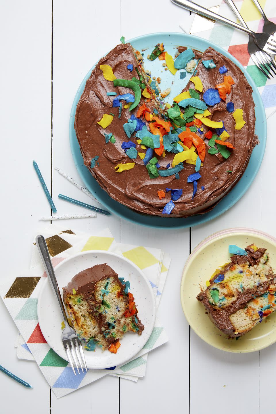 <p>Calling all funfetti lovers! Meet your new favorite keto-friendly <a href="https://www.delish.com/cooking/recipe-ideas/a23120595/funfetti-cake-birthday-cake-recipe/" rel="nofollow noopener" target="_blank" data-ylk="slk:birthday cake;elm:context_link;itc:0;sec:content-canvas" class="link ">birthday cake</a>. Finding sugar-friendly sprinkles can be a major hassle, but this clever coconut flake hack is easy, fun, and just as impressive.</p><p>Get the <strong><a href="https://www.delish.com/cooking/recipe-ideas/a38488514/keto-birthday-cake-recipe/" rel="nofollow noopener" target="_blank" data-ylk="slk:Keto Birthday Cake recipe;elm:context_link;itc:0;sec:content-canvas" class="link ">Keto Birthday Cake recipe</a></strong>. </p>