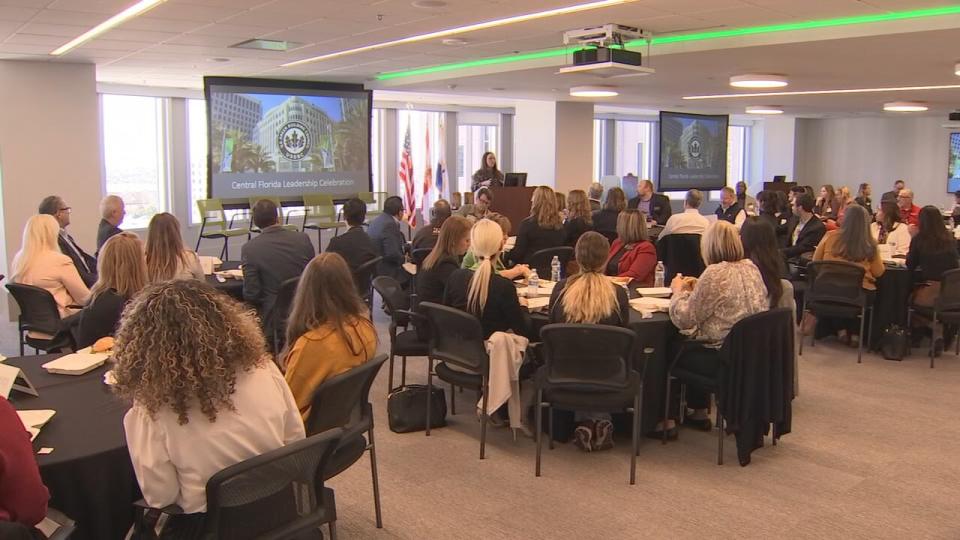 The U.S. Green Building Council awarded Mayor Buddy Dyer and Orlando with Central Florida Leadership Awards at City Hall.