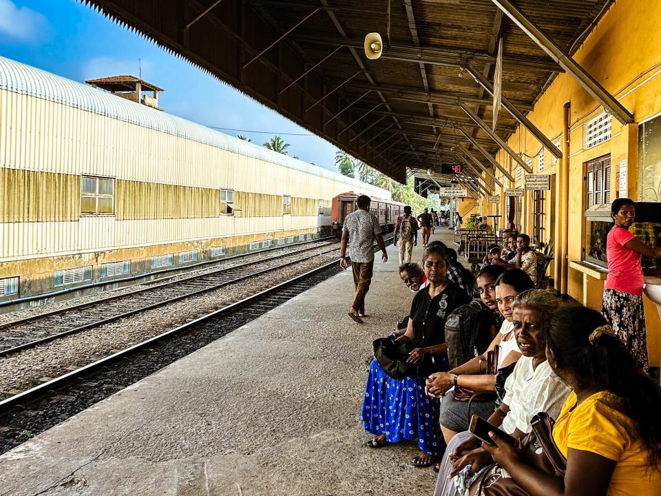 the side of a rail station in sri lanka