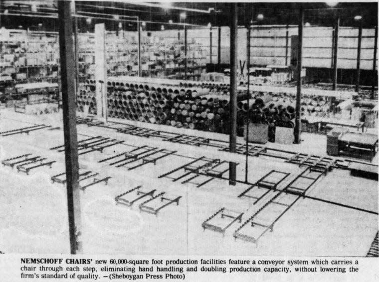 A 60,000-square-foot expansion to the Nemschoff facility on Water Street in Sheboygan in 1978.