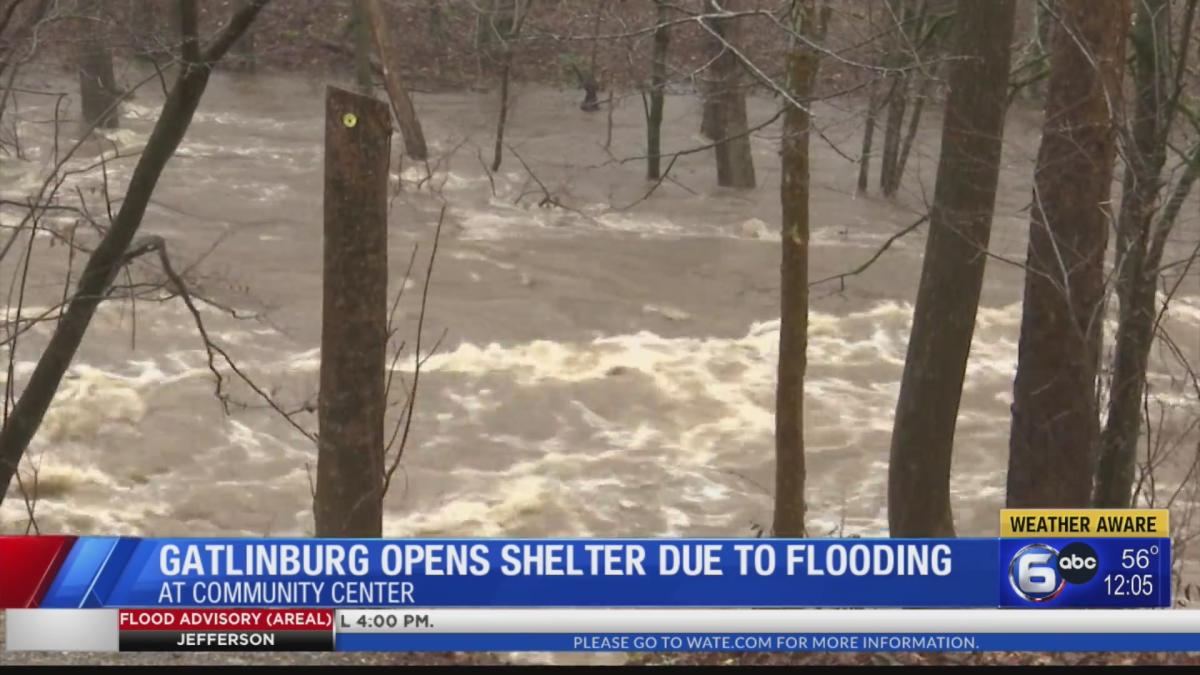 Gatlinburg opens shelter due to flooding