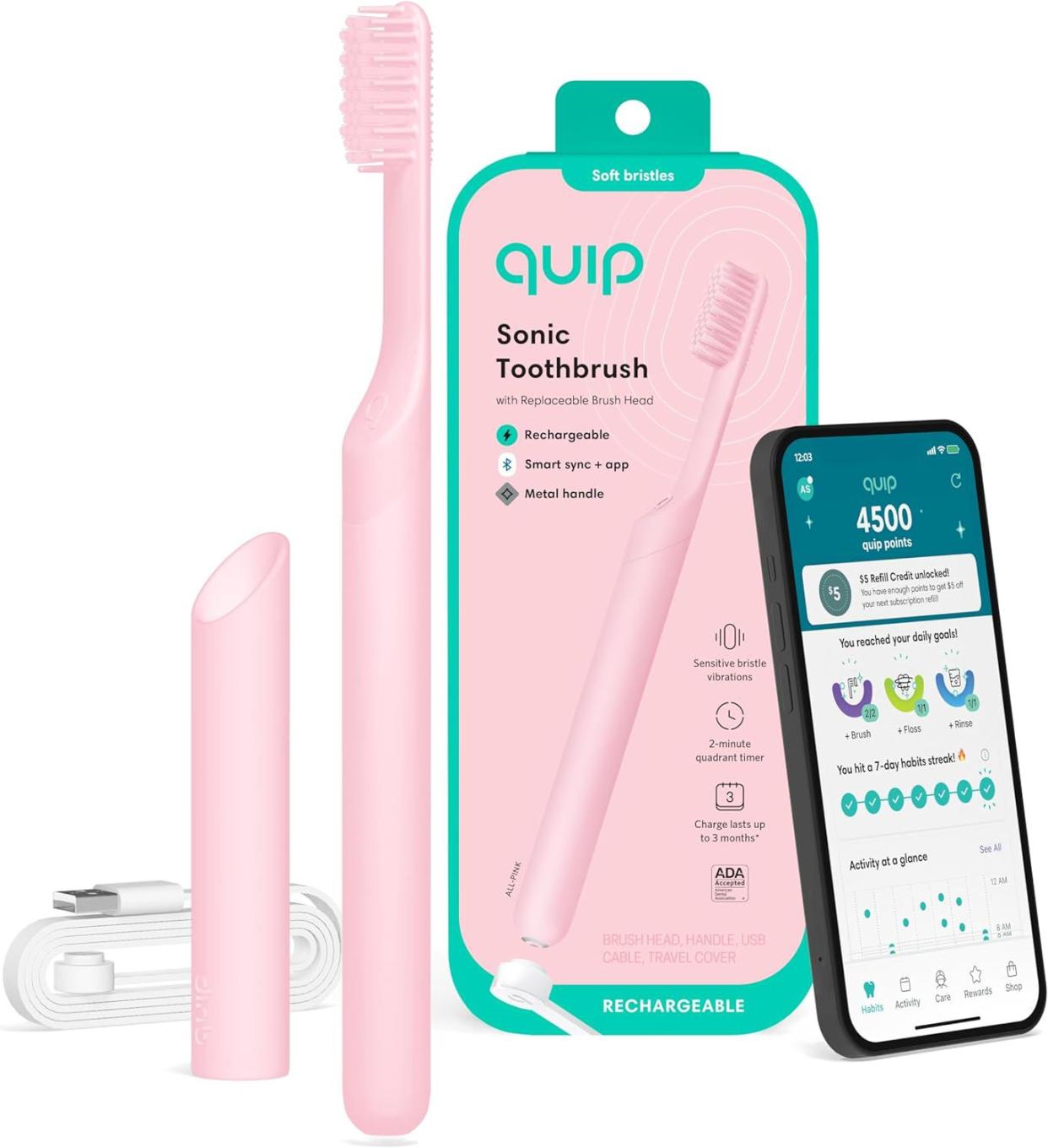 Quip Smart Rechargeable Electric Toothbrush