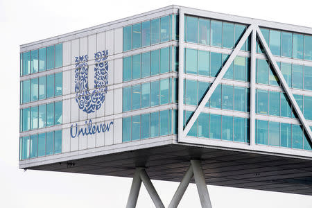 FILE PHOTO: Unilever headquarters in Rotterdam, Netherlands August 21, 2018. REUTERS/Piroschka van de Wouw/File Photo