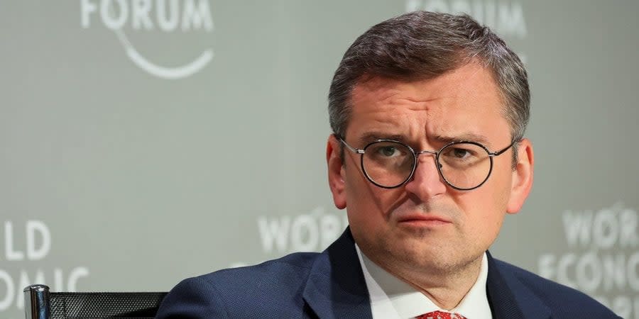 Dmytro Kuleba in Davos on January 17