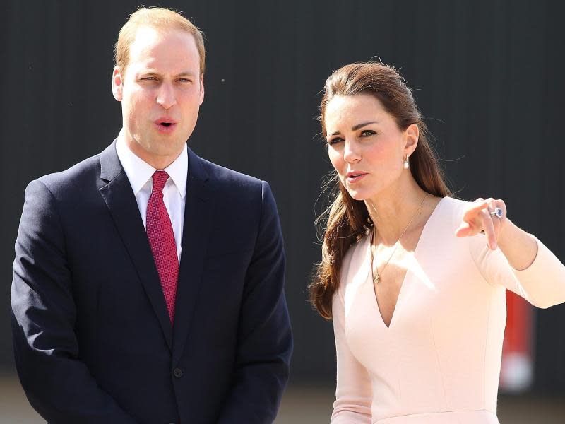 William und Kate reagieren auf den Sturz eines BMXers im Skatepark von Elizabeth, Adelaide. Foto: Morne De Klerk