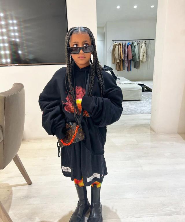 Kim Kardashian Shares Photos with North West from Virgil Abloh's