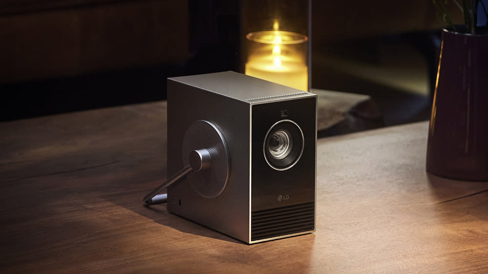  LG's Qube 4K projector is as compact (and cute) as they come. 