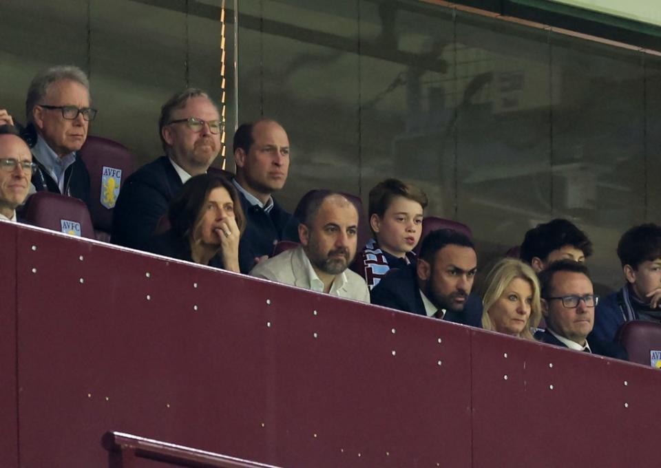 The father-son duo watched the match on Thursday. Getty Images