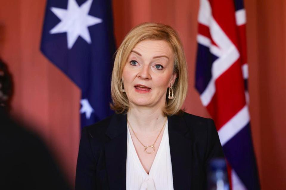 英國外交大臣特拉斯（Liz Truss）。   圖：翻攝自Liz Truss推特（資料照）