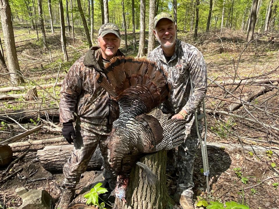 David Ray took his largest turkey with his 85-year-old father by his side.