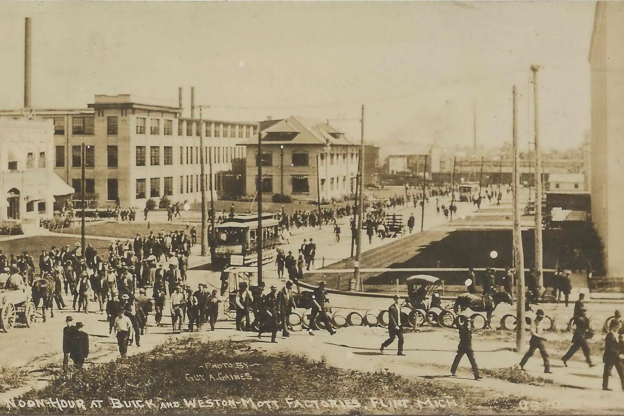 photo of flint buick factories in 1910