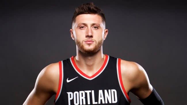 拓荒者中鋒Jusuf Nurkic。（圖／翻攝自推特）