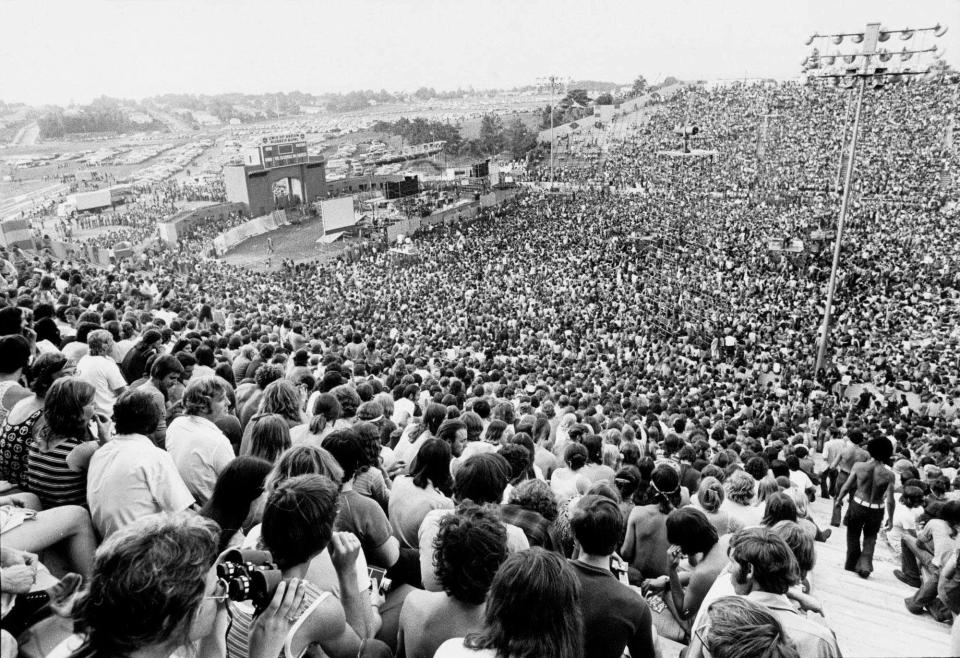 The Rubber Bowl is filled to capacity for the Rolling Stones on July 11, 1972, in Akron.