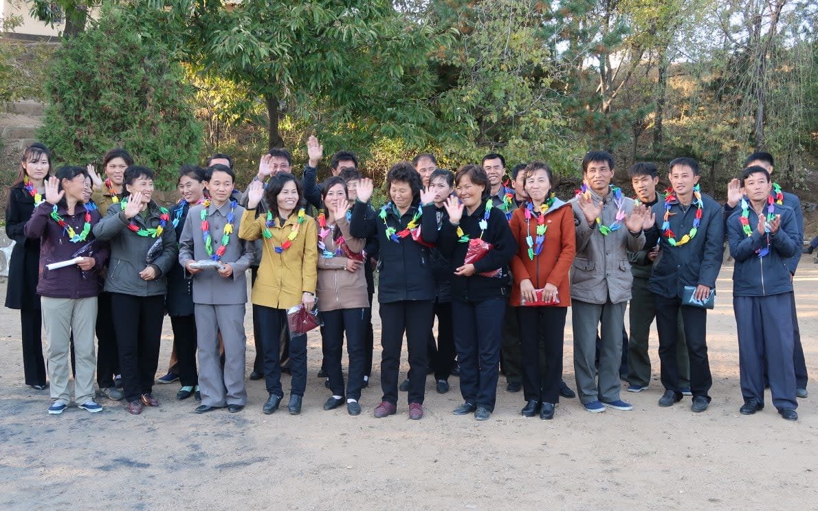 Patients celebrating the end of their 18-month course of treatment - EugeneBell Foundation