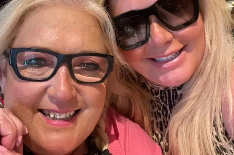 Gemma and mum Joan Collins in a selfie