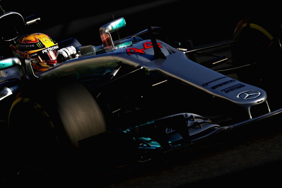 Lewis Hamilton will start at the front of the grid in Baku