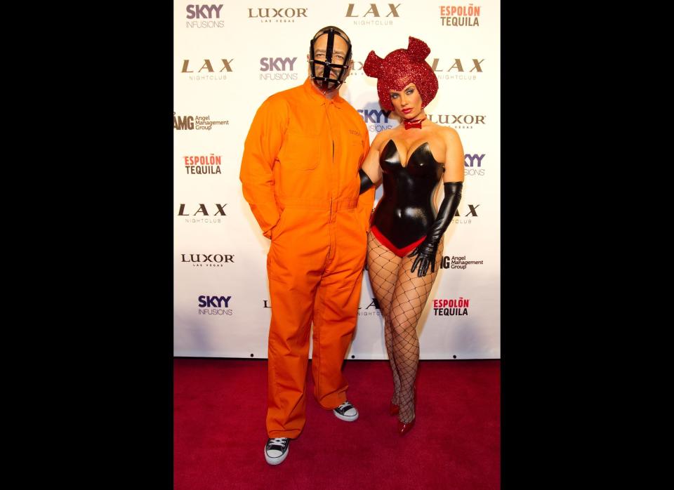 Rapper and actor, Ice-T and wife Coco hosted the "Player's Ball" Halloween party at LAX Nightclub inside the Luxor Hotel & Casino in Las Vegas, Nevada. (Splash News)